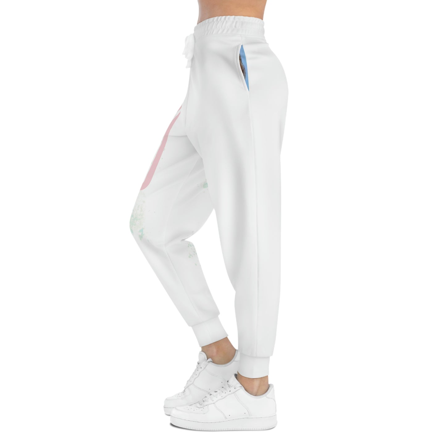 Women's Athletic WWJD Joggers (AOP)