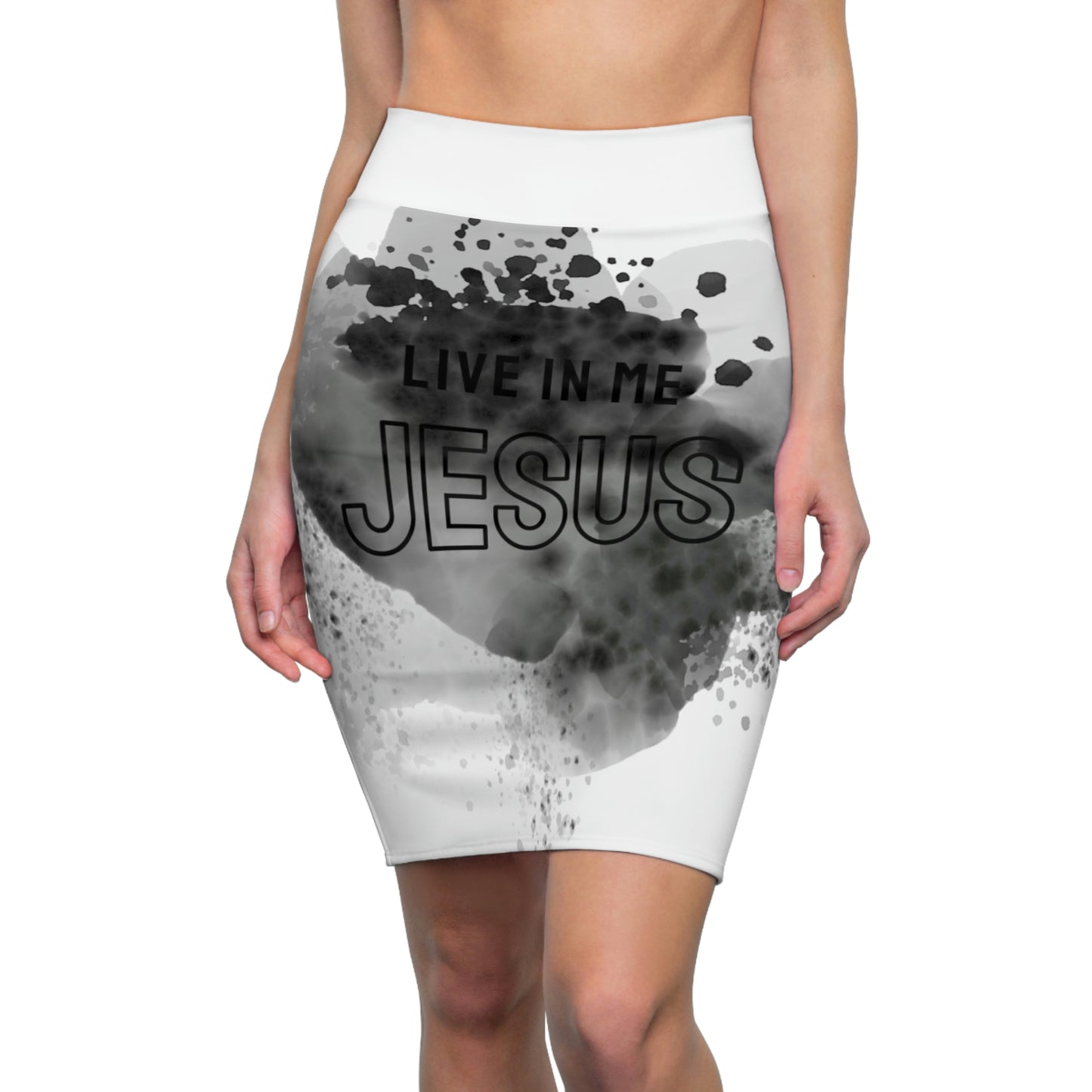 Women's Jesus Pencil Skirt (AOP)