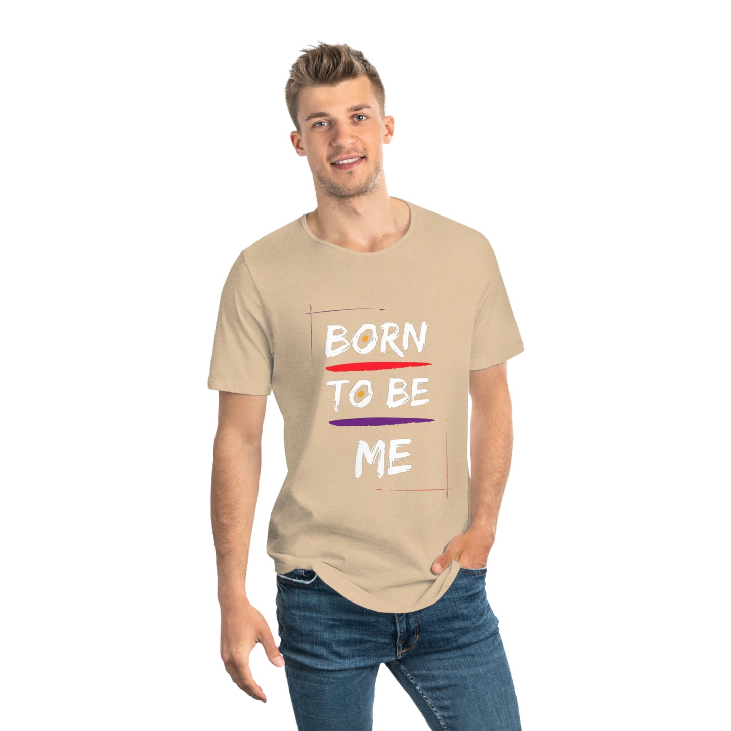 Men's Born to be Me Curved Hem Tee