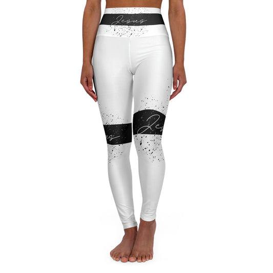 High Waisted Jesus Leggings (AOP)