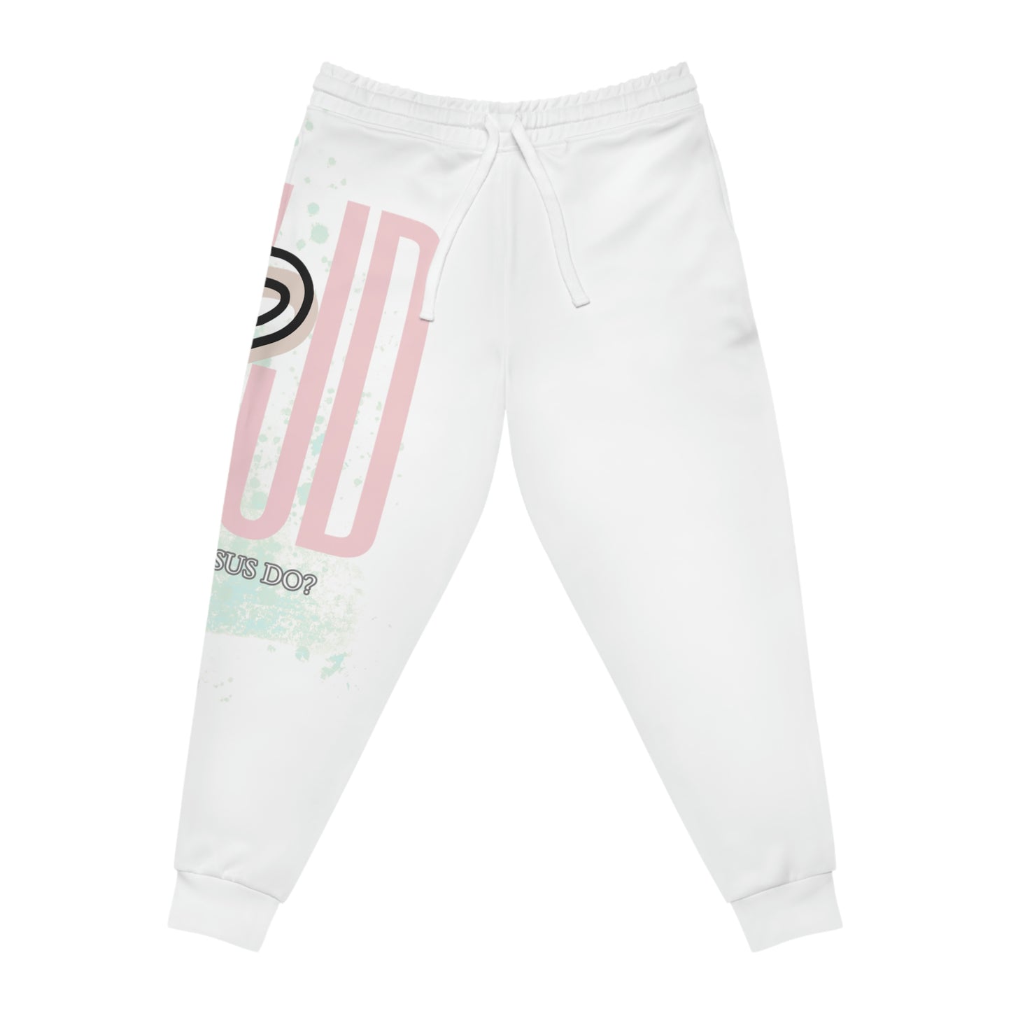 Women's Athletic WWJD Joggers (AOP)