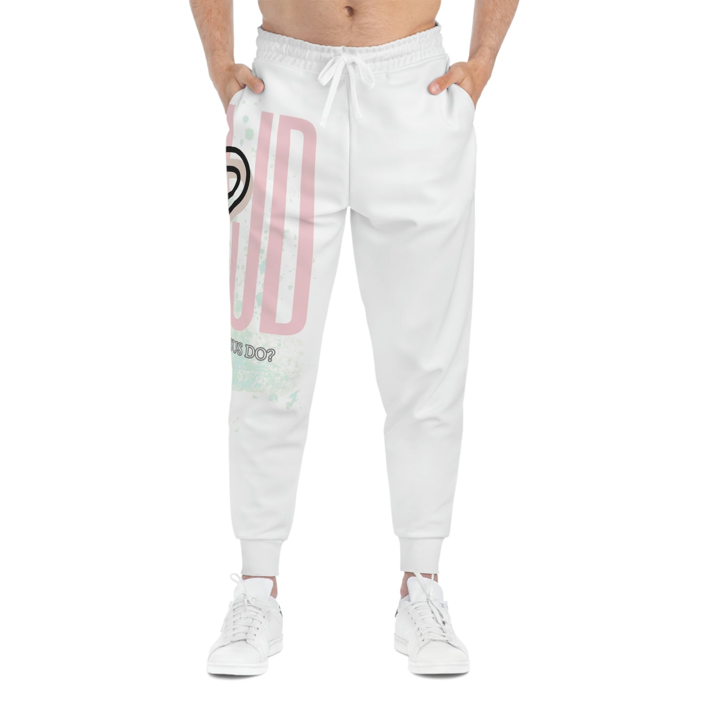 Women's Athletic WWJD Joggers (AOP)