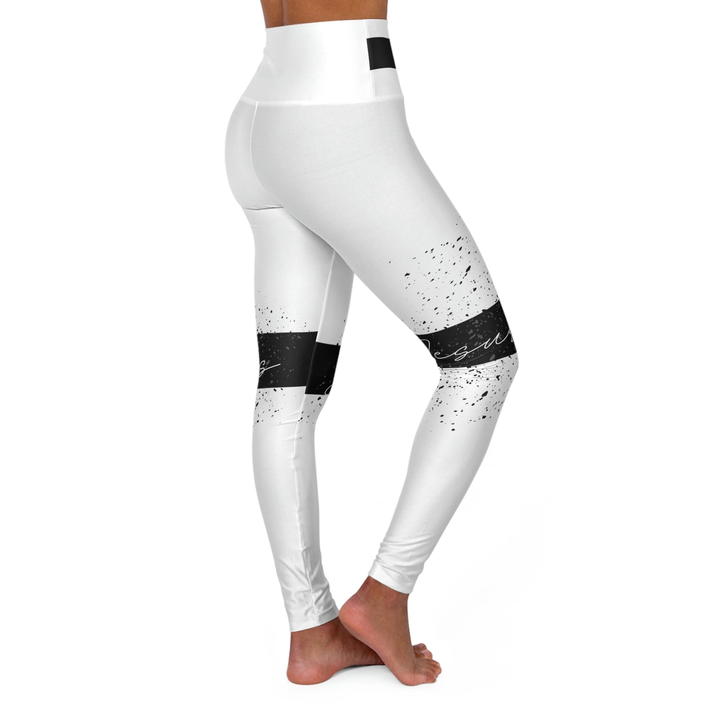 High Waisted Jesus Leggings (AOP)
