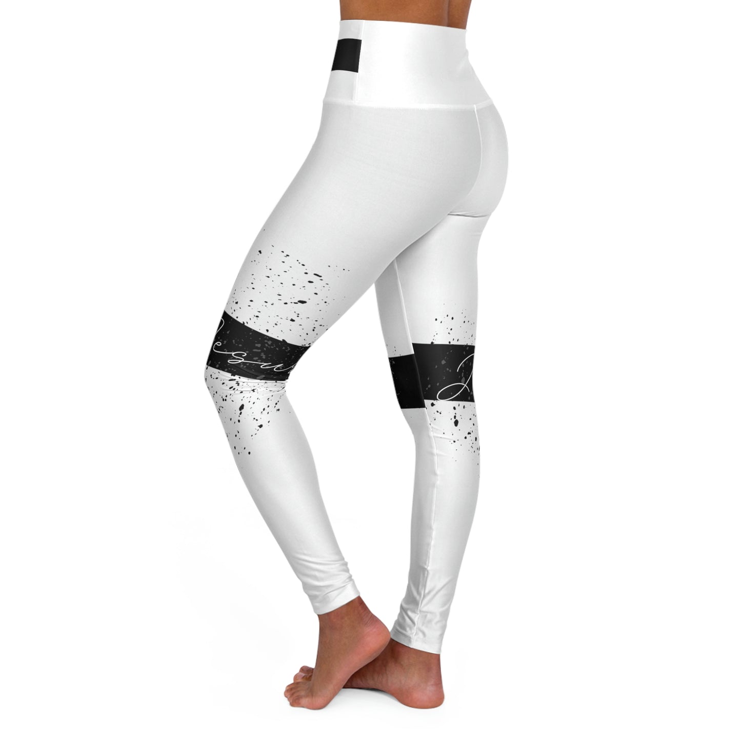 High Waisted Jesus Leggings (AOP)