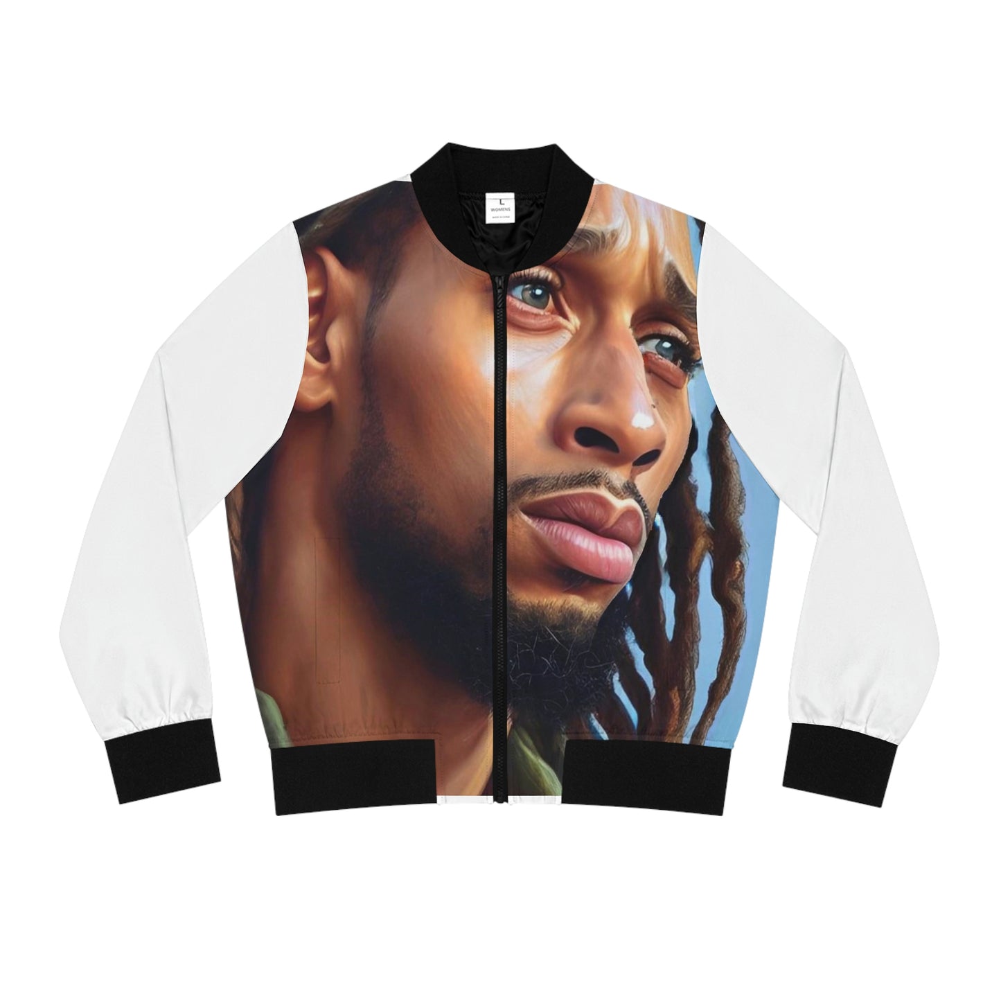 Black Jesus Women's Bomber Jacket (AOP)