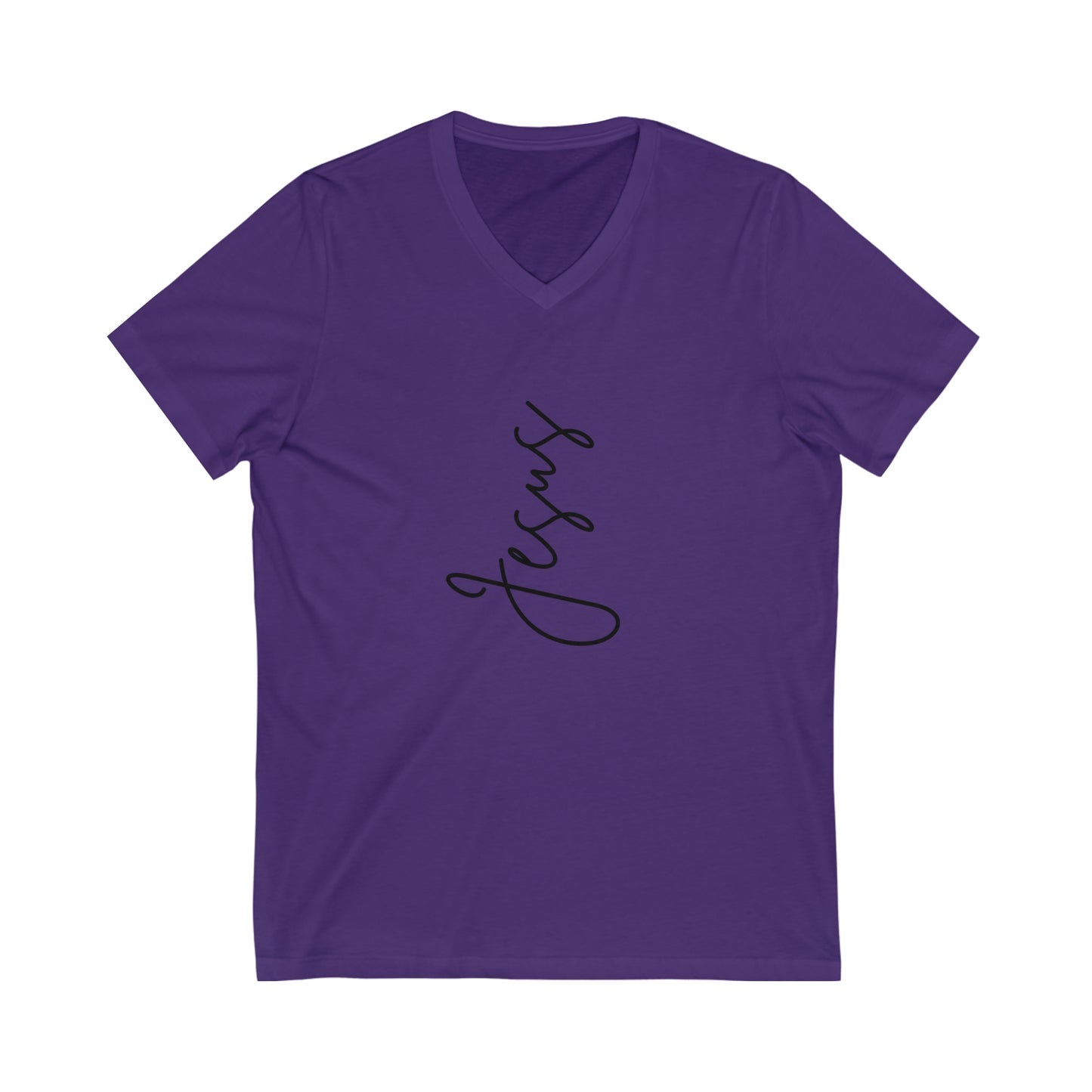 Jesus Jersey Short Sleeve V-Neck Tee