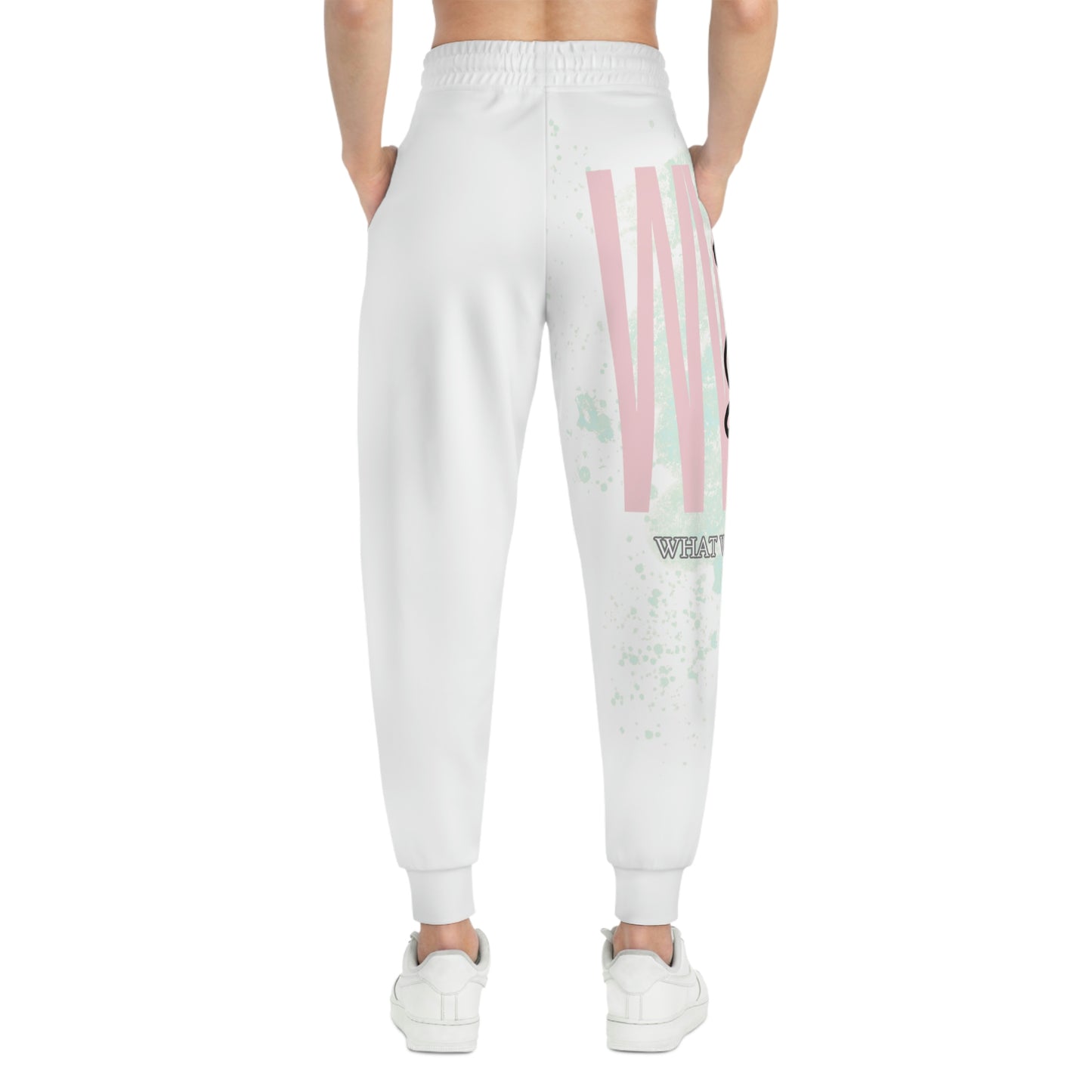 Women's Athletic WWJD Joggers (AOP)