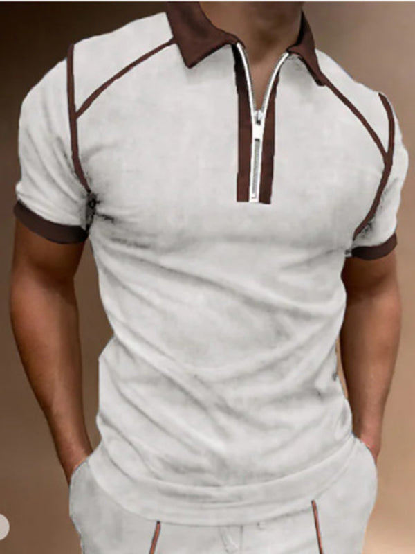Men's Quarter Zip Polo